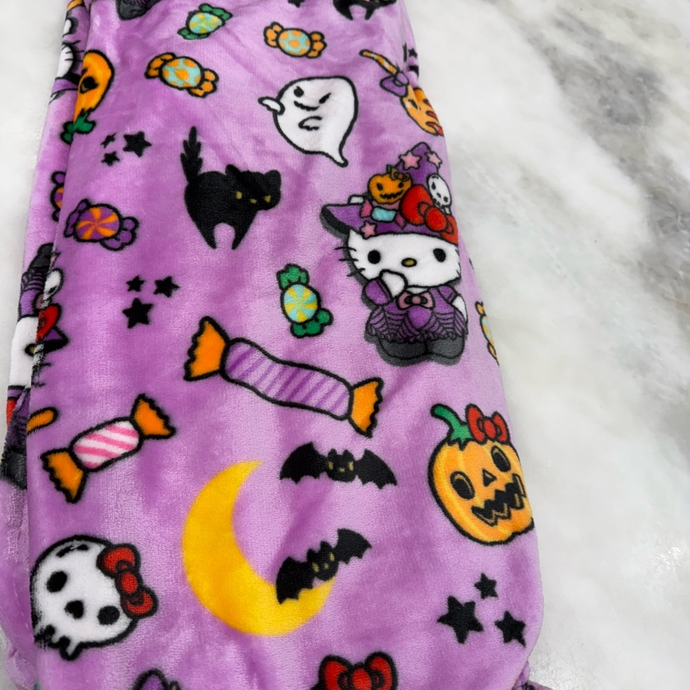 Hello Kitty Purple Halloween Witch SOFT Blanket